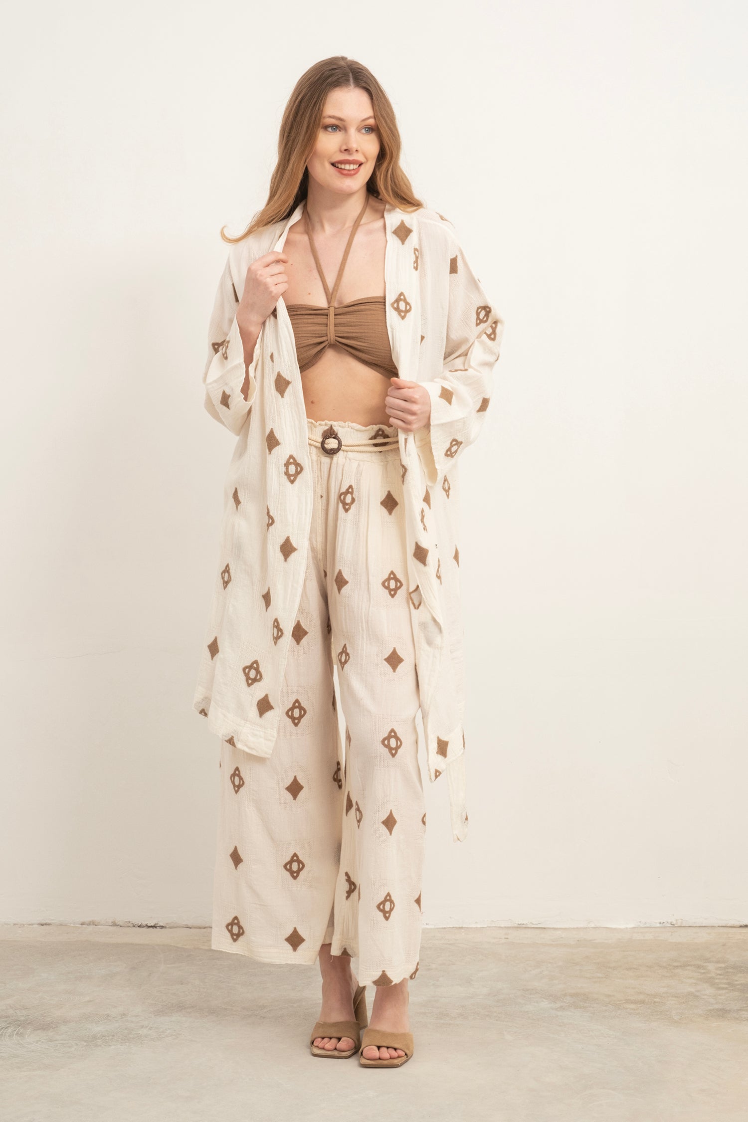 Bordürlü Kimono